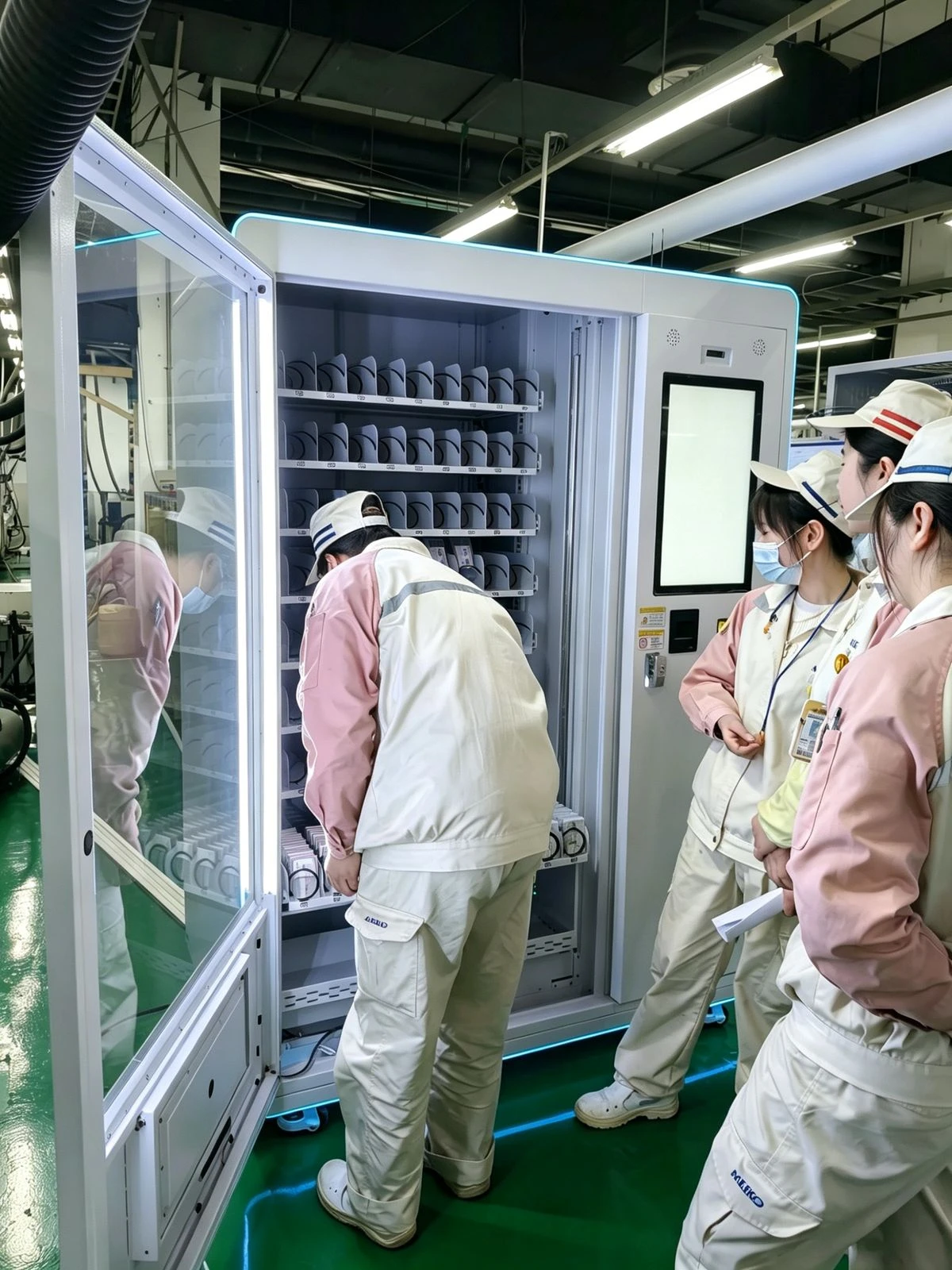 Customer site visit 2 — smart cabinet in use