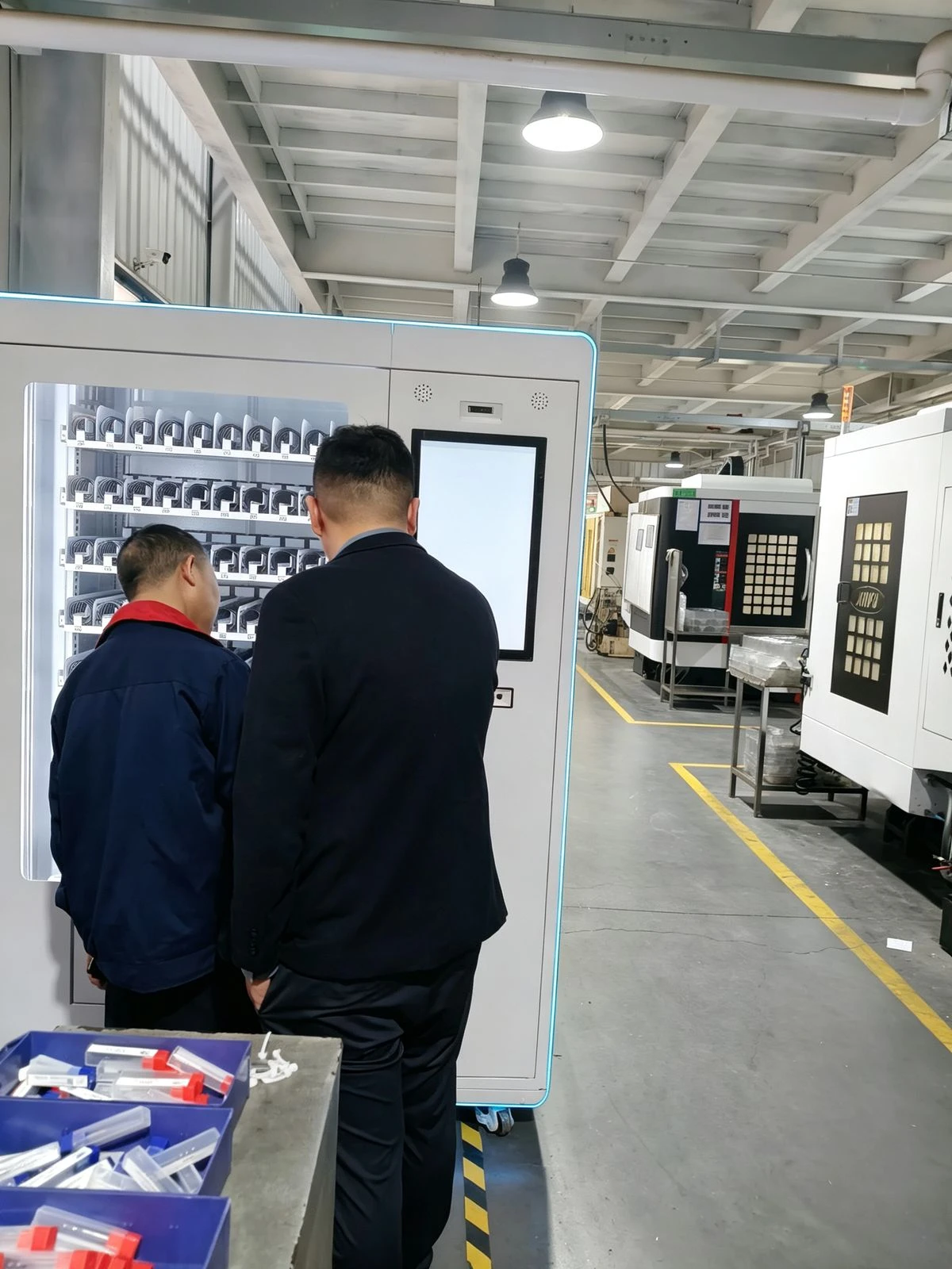 Customer site visit 5 — smart cabinet in use