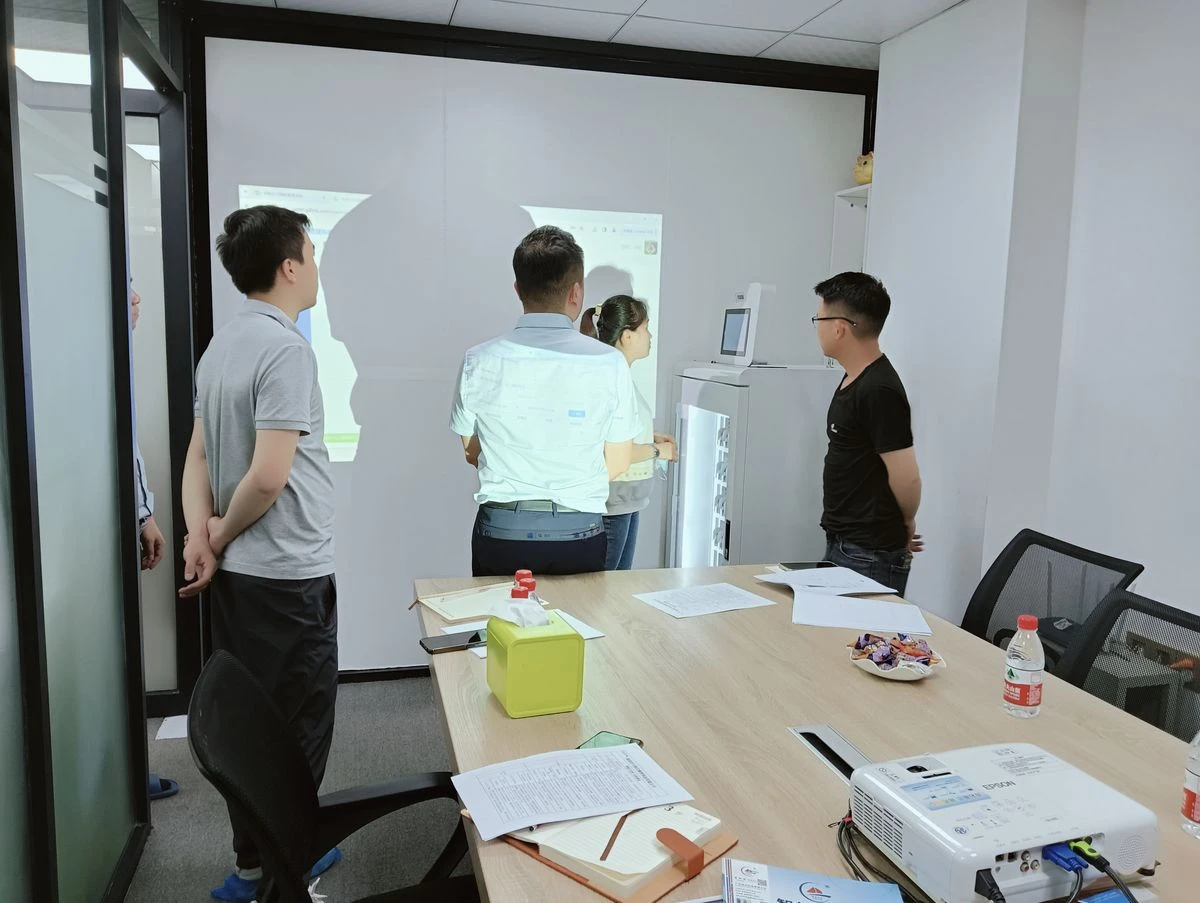 Customer site visit 6 — smart cabinet in use