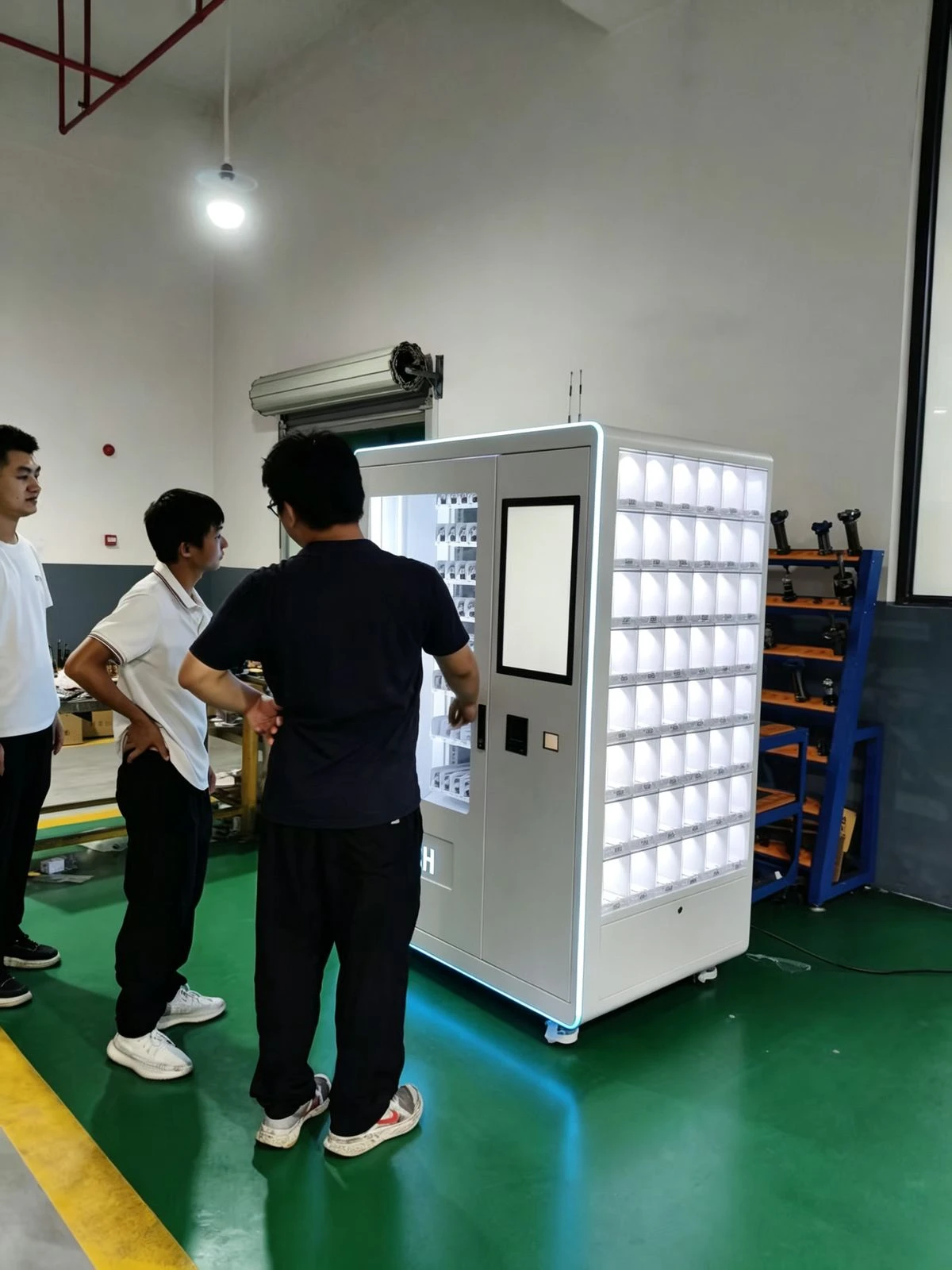Customer site visit 9 — smart cabinet in use