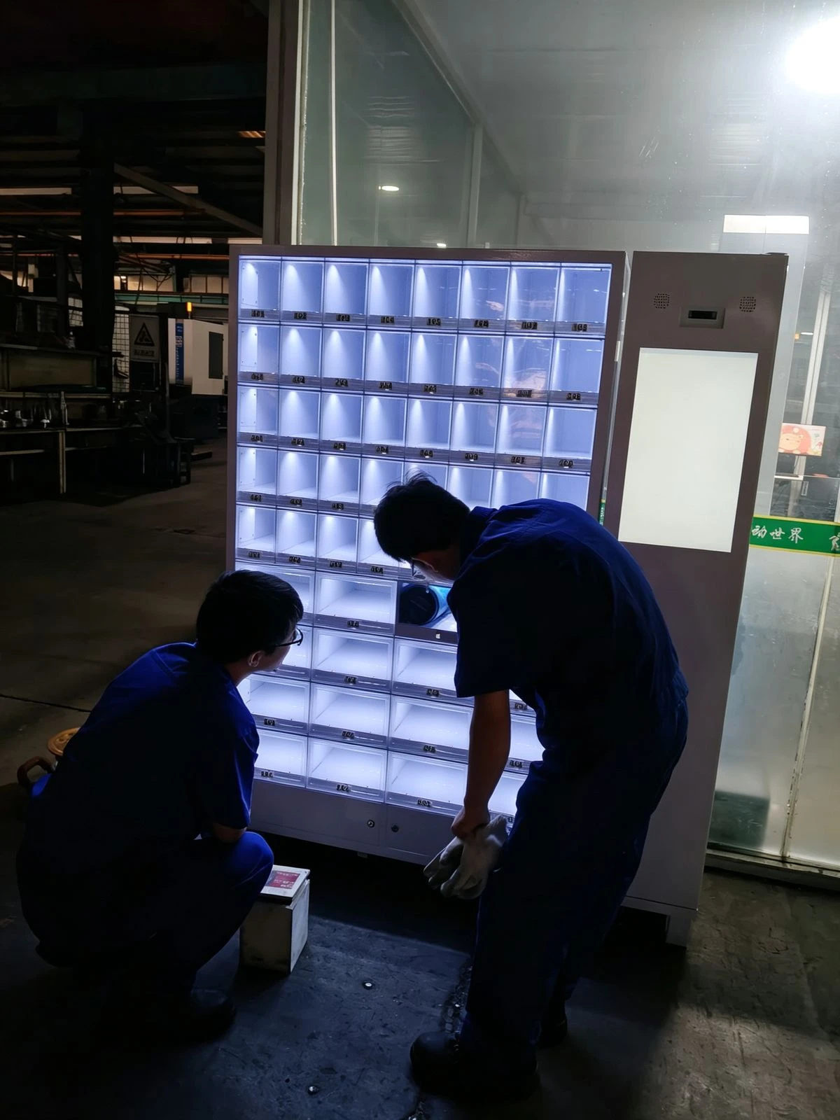 Customer site visit 11 — smart cabinet in use