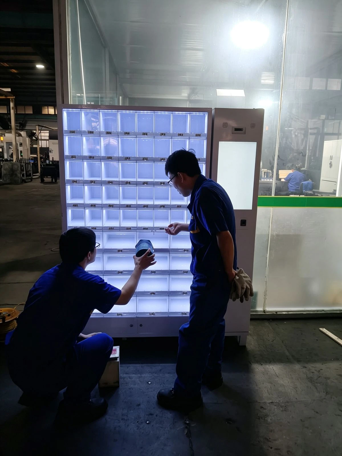 Customer site visit 12 — smart cabinet in use