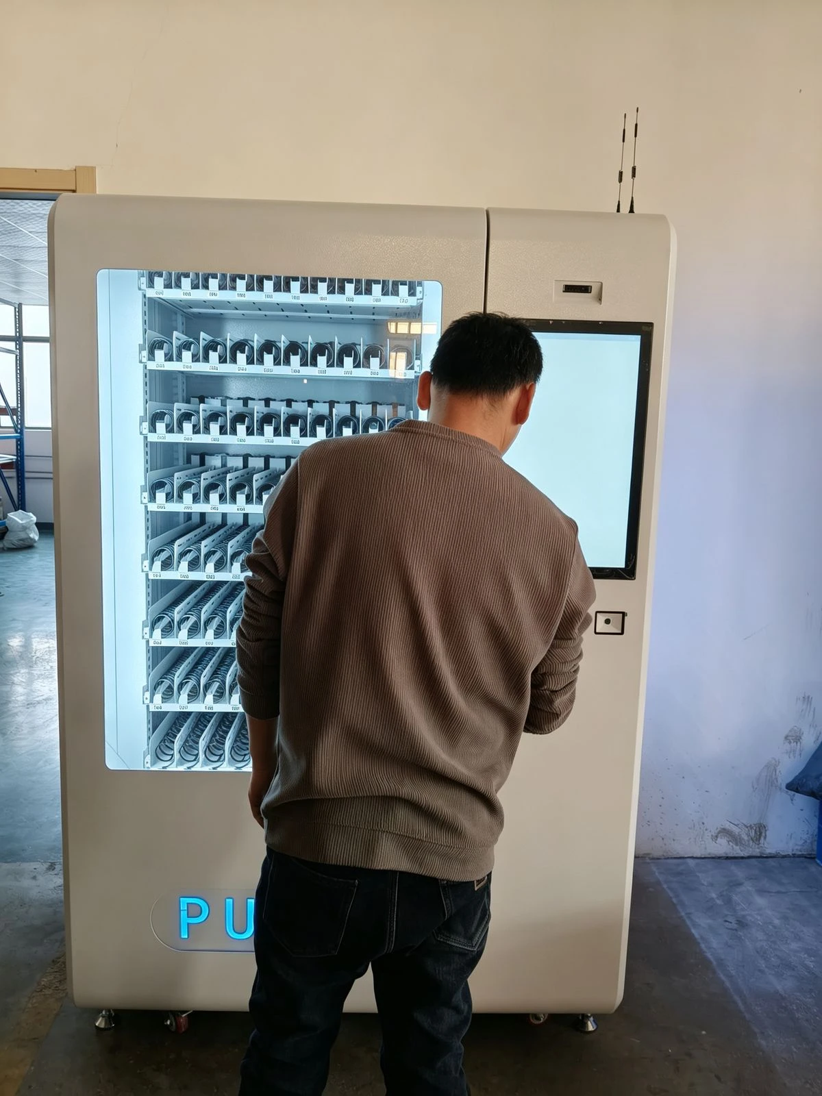 Customer site visit 13 — smart cabinet in use