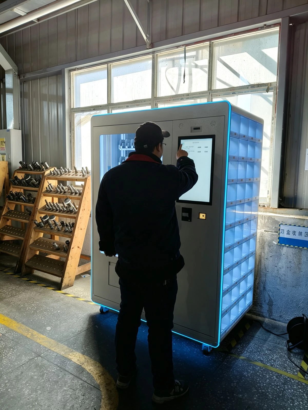 Customer site visit 14 — smart cabinet in use